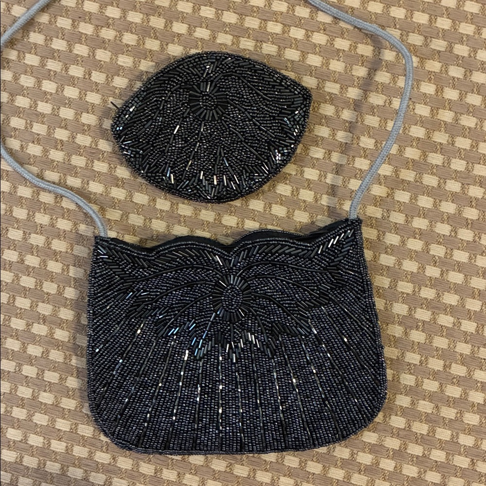 Vintage beaded purse with wallet
